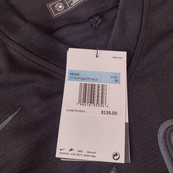 Nike Pittsburgh Pirates Ke'Bryan Hayes Jersey black gray men's size LARGE - Picture 4 of 9